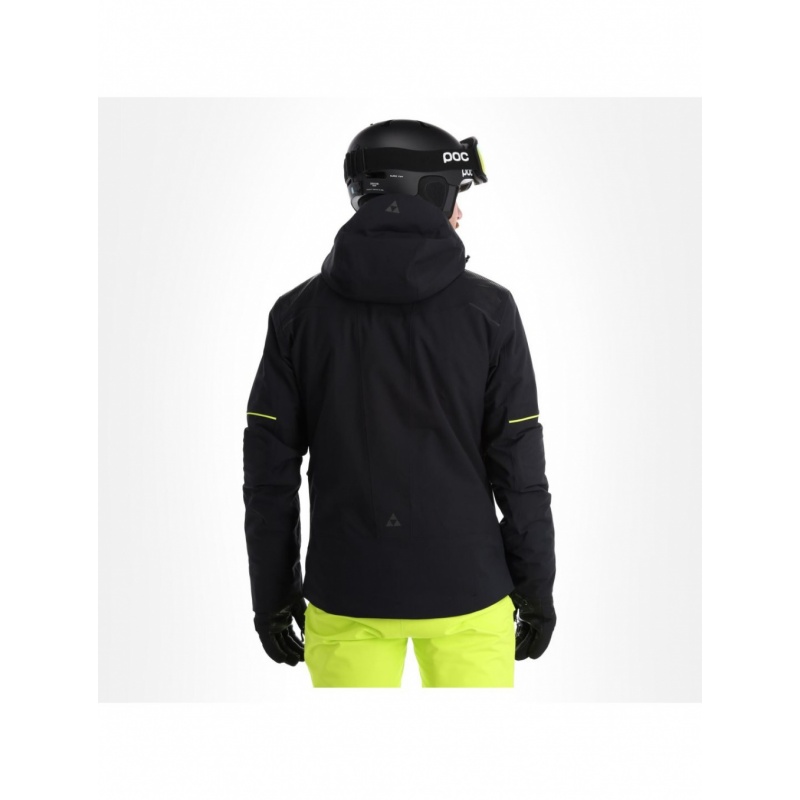 Pánská lyžařská bunda Fischer RC4 Hans Knauss jacket černá-žluto