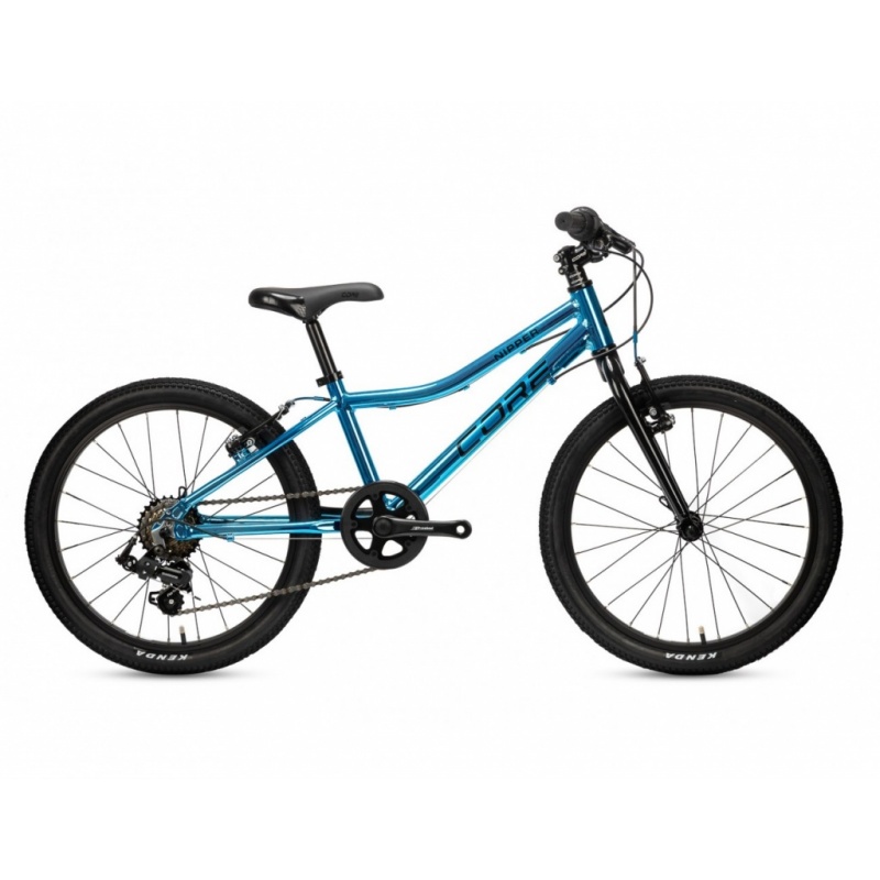 Dětské kolo CORE NIPPER 20" AL, REVO-6, chromovaný modrý, váha 7.5kg model 2024
