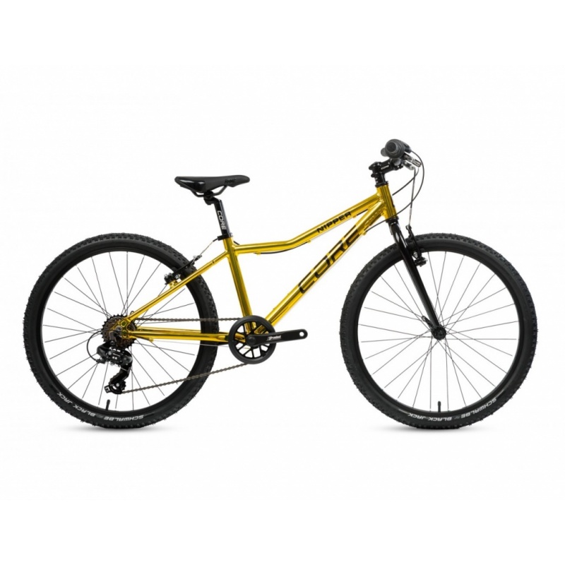 Dětské kolo CORE 24" Al Nipper,1x8s - chromovaný zlatý, váha 9,6kg Dětské kolo CORE 24" Al Nipper,1x8s - chromovaný zlatý, váha 9,6kg