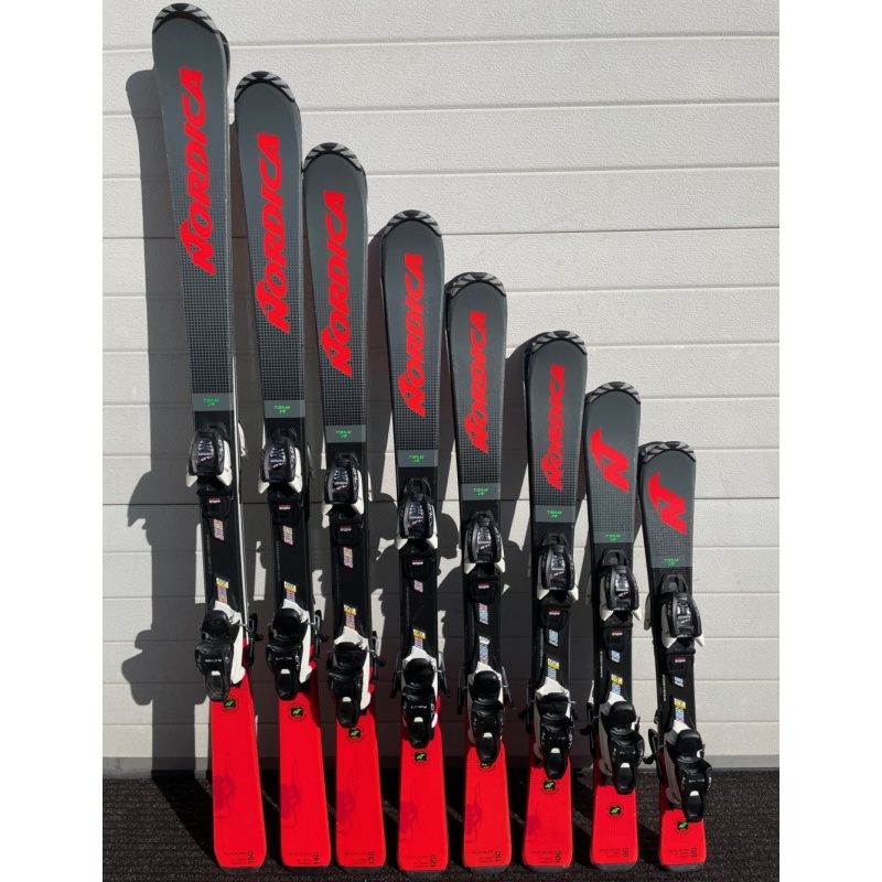 Dětské lyže Nordica Team Jr červenošedé 70 až 90 cm