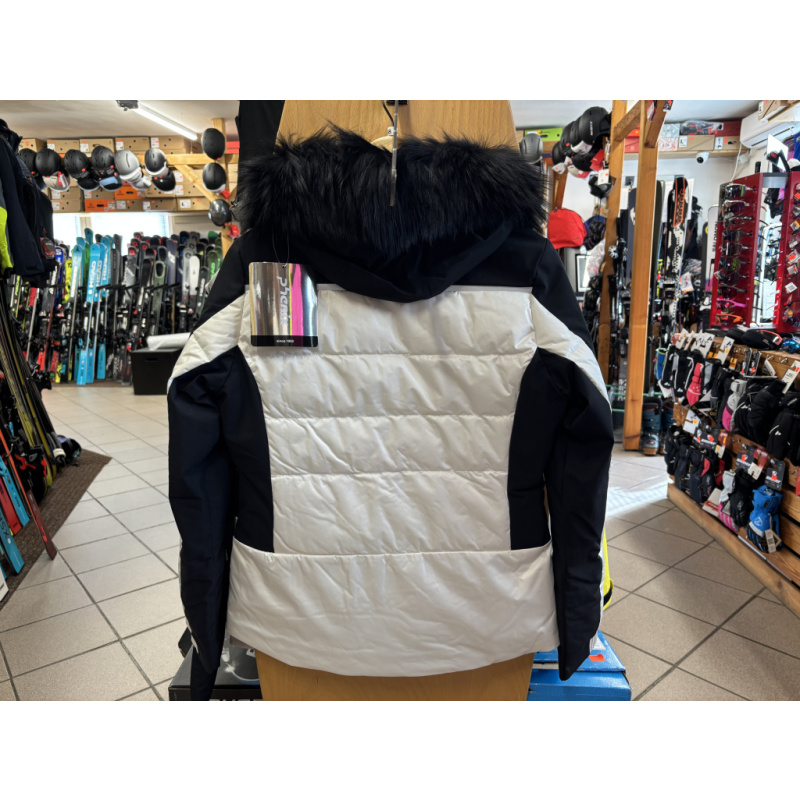 Dámská lyžařská bunda Phenix Elegant Snow Jacket, white + Mývalí kožešina PHENIX FUR RACOON černá Dámská lyžařská bunda Phenix Elegant Snow Jacket, white + Mývalí kožešina PHENIX FUR RACOON černá
