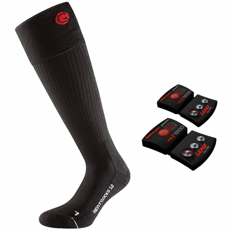 Vyhřívané ponožky Lenz Heat Sock 3.0 + baterie Lithium Pack 1200