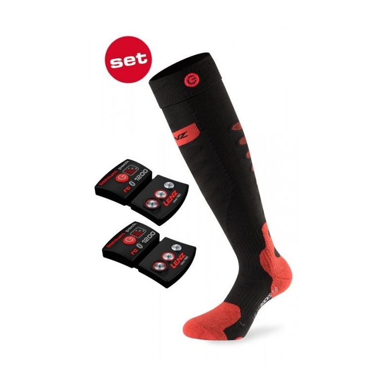 Vyhřívané ponožky Lenz Heat 5.0 + baterie Lithium Pack rcB 1200