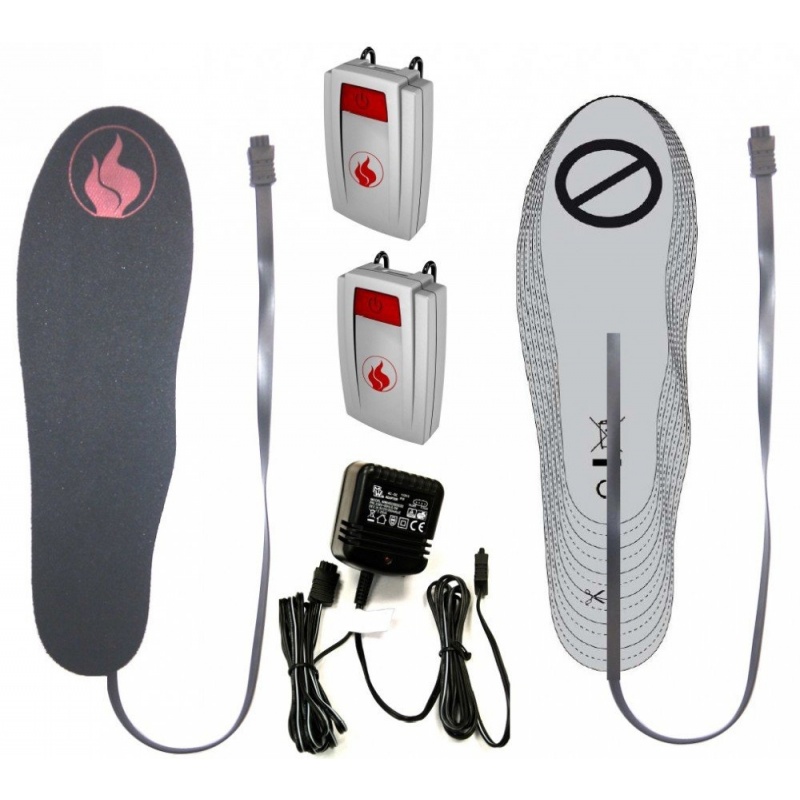 Vyhřívání - topení do bot Heated Insoles SET s AKKU (bateriemi)