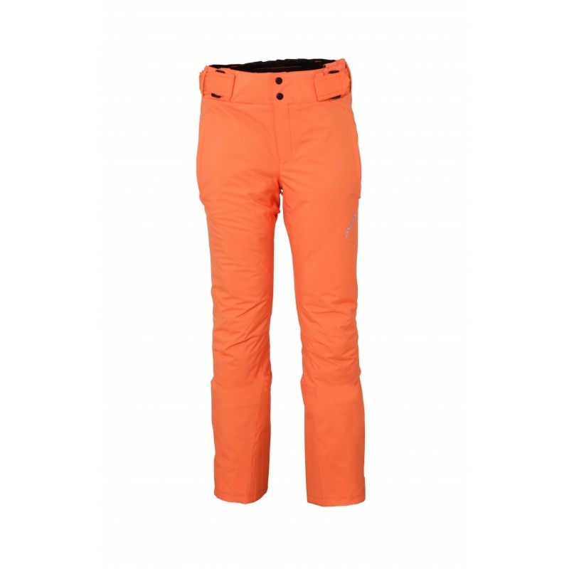 Pánské lyžařské membránové kalhoty Phenix Shuttle Salopette Slim ESA72OB32 - barva červeno-oranž.
