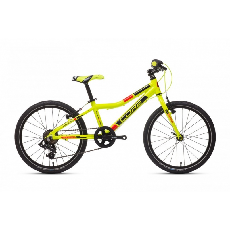Dětské kolo Al Core Nipper Ultralight  20" - Žlutý, váha 8.12 kg