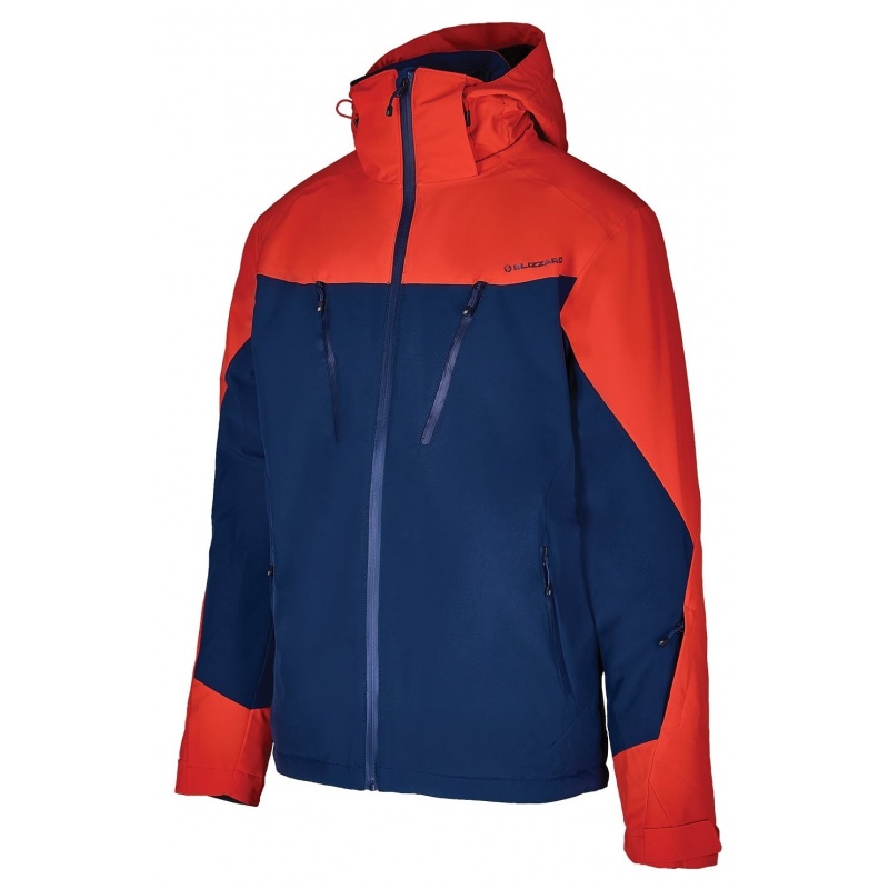 Pánská lyžařská bunda Blizzard Stelvio modro-červená