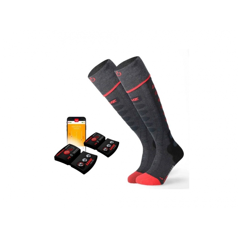 Vyhřívané ponožky Lenz heat sock 5.1 toe cap + baterie lithium pack rcB 1200