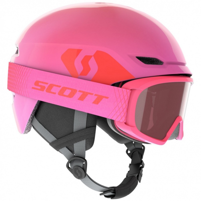 helma Scott Keeper 2 + brýle Witty růžová 53-56