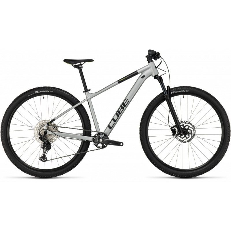 Horské kolo CUBE Attention SLX silvergrey´n´lime model 2024